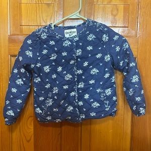 Oshkosh B’Gosh Flower Quilt Jacket Blue 6/6X